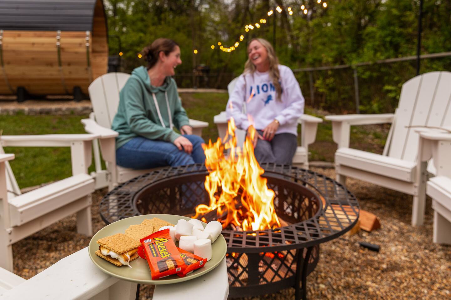 Fire pit & yard