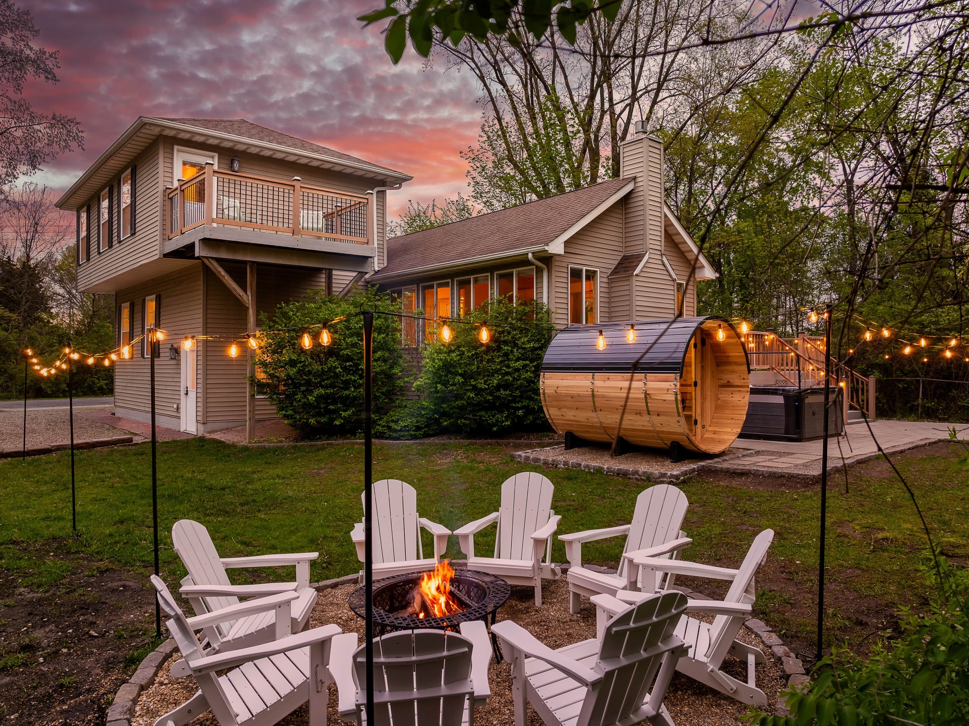 Fire pit & yard