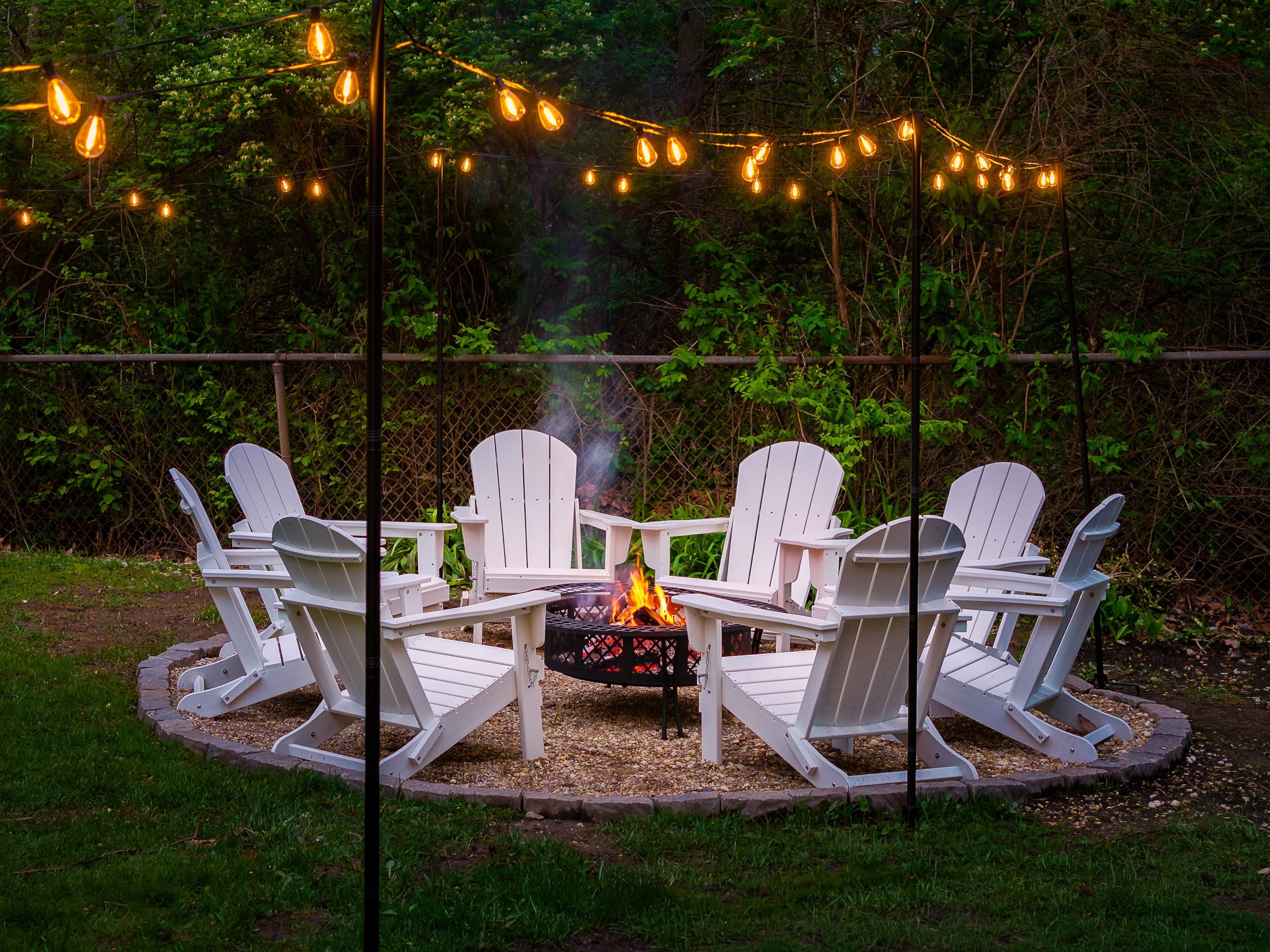 Fire pit & yard